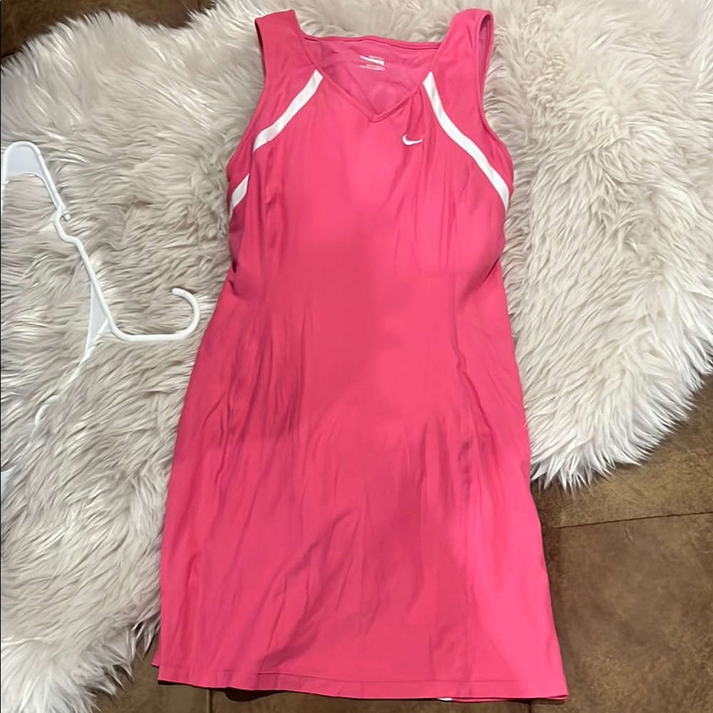 Nike Fuchsia Sports Dress with White Details